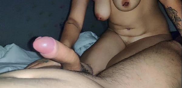  waking up my menstruated slut cousin with piercings to give me a blowjob